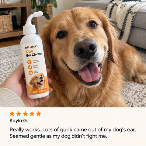 Dellora Canine Clear Dog Ear Cleaner