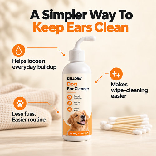 Dellora Canine Clear Dog Ear Cleaner
