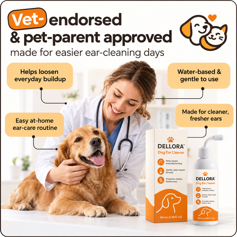 Dellora Canine Clear Dog Ear Cleaner